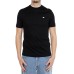 EMPORIO ARMANI T-SHIRT A MANICA CORTA IN COTONE BLACK CON LOGO AQUILA E LOGO LETTERING 