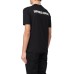 EMPORIO ARMANI T-SHIRT A MANICA CORTA IN COTONE BLACK CON LOGO AQUILA E LOGO LETTERING 
