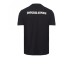 EMPORIO ARMANI T-SHIRT A MANICA CORTA IN COTONE BLU NAVY CON LOGO AQUILA E LOGO LETTERING	