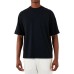 EMPORIO ARMANI T-SHIRT A MANICA CORTA IN COTONE BLU NAVY CON LOGO LETTERING