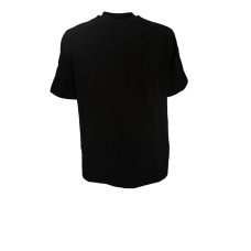 EMPORIO ARMANI T-SHIRT A MANICA CORTA IN COTONE BLACK CON LOGO LETTERING	