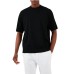 EMPORIO ARMANI T-SHIRT A MANICA CORTA IN COTONE BLACK CON LOGO LETTERING	