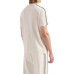 EMPORIO ARMANI T-SHIRT IN LYOCELL A MANICA CORTA CON BANDE CON LOGO LETTERING ALL OVER TONO SU TONO	
