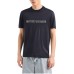 EMPORIO ARMANI T-SHIRT A MANICA CORTA BLU NAVY CON LOGO LETTERING
