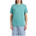 EMPORIO ARMANI T-SHIRT A MANICA CORTA VERDE ACQUA CON LOGO LETTERING ALL OVER