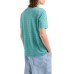 EMPORIO ARMANI T-SHIRT A MANICA CORTA VERDE ACQUA CON LOGO LETTERING ALL OVER