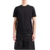 EMPORIO ARMANI T-SHIRT A MANICA CORTA BLACK CON LOGO LETTERING ALL OVER	