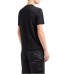 EMPORIO ARMANI T-SHIRT A MANICA CORTA BLACK CON LOGO LETTERING ALL OVER	
