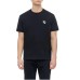 EMPORIO ARMANI T-SHIRT IN COTONE BLU NAVY A MANICA CORTA CON LOGO EA E AQUILA RICAMATO	