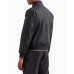 Ea7 Emporio Armani giubbotto nero con logo oro 