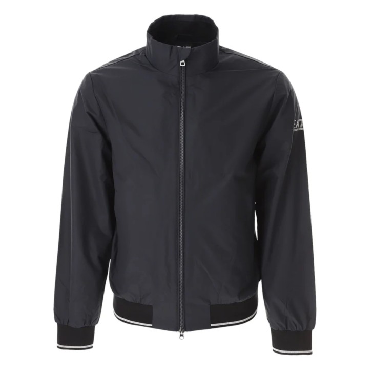 EA7 Emporio Armani giubbotto da Uomo blu con logo nella parte anteriore 