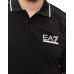 EA7 EMPORIO ARMANI POLO NERA CON LOGO 