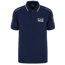 EA7 EMPORIO ARMANI POLO BLU CON LOGO
