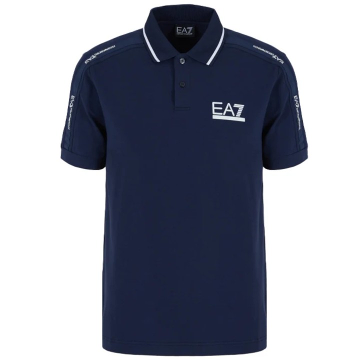 EA7 EMPORIO ARMANI POLO BLU CON LOGO