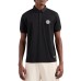 EA7 EMPORIO ARMANI POLO NERA CON LOGO NELLA PARTE ANTERIORE E POSTERIORE 