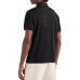 EA7 EMPORIO ARMANI POLO NERA CON LOGO NELLA PARTE ANTERIORE E POSTERIORE 