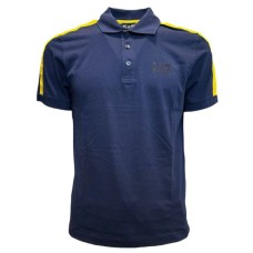 EA7 EMPORIO ARMANI POLO BLU CON BANDE LOGATE 