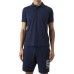 EA7 EMPORIO ARMANI POLO BLU CON BANDE LOGATE 