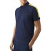 EA7 EMPORIO ARMANI POLO BLU CON BANDE LOGATE 