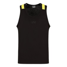 EA7 Emporio Armani canottiera nera con bande logate 