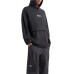 EA7 Emporio Armani felpa infinity nera con cappuccio da Uomo