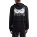 EA7 Emporio Armani felpa infinity nera con cappuccio da Uomo