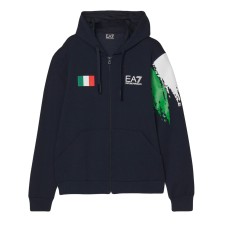 EA7 EMPORIO ARMANI FELPA CON BANDIERA ITALIA