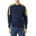 EA7 Emporio Armani felpa a girocollo blu da Uomo