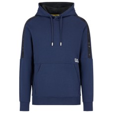 EA7 Emporio Armani felpa con cappuccio blu da Uomo 
