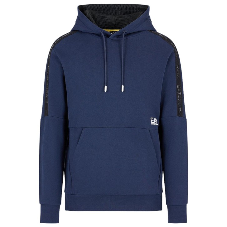 EA7 Emporio Armani felpa con cappuccio blu da Uomo 