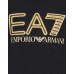 EA7 EMPORIO ARMANI FELPA NERA DA UOMO CON LOGO ORO 