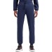 EA7 Emporio Armani pantalone di tuta blu con logo arancione