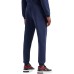 EA7 Emporio Armani pantalone di tuta blu con logo arancione