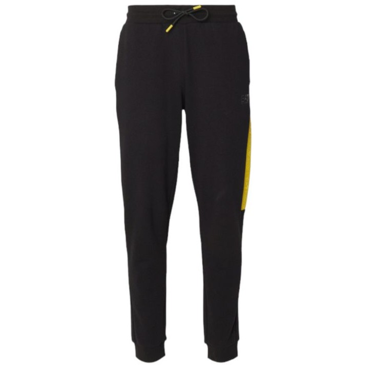 EA7 Emporio Armani pantalone di tuta nero con bande logate 