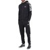 EA7 EMPORIO ARMANI PANTALONE NERO DA UOMO CON LOGO NELLA PARTE ANTERIORE