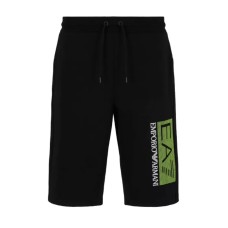 EA7 EMPORIO ARMANI BERMUDA DA UOMO NERO CON LOGO NELLA PARTE ANTERIORE 