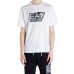 EA7 EMPORIO ARMANI T-SHIRT BIANCA CON LOGO NERO