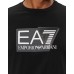 EA7 EMPORIO ARMANI T-SHIRT NERA CON LOGO NELLA PARTE ANTERIORE
