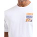 EA7 EMPORIO ARMANI t-shirt bianca con stampa sul retro