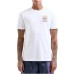 EA7 EMPORIO ARMANI t-shirt bianca con stampa sul retro
