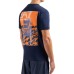EA7 Emporio Armani t-shirt blu con stampa sul retro