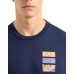 EA7 Emporio Armani t-shirt blu con stampa sul retro