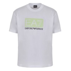 EA7 EMPORIO ARMANI T-SHIRT BIANCA CON LOGO NELLA PARTE ANTERIORE