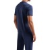EA7 EMPORIO ARMANI T-SHIRT BLU CON LOGO NELLA PARTE ANTERIORE