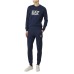 EA7 EMPORIO ARMANI TUTA COMPLETA BLU CON LOGO 