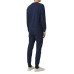 EA7 EMPORIO ARMANI TUTA COMPLETA BLU CON LOGO 