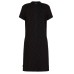 EA7 Emporio Armani vestito nero con stampa all over da donna