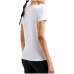 EA7 Emporio Armani t-shirt bianca con bande logate da Donna