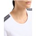 EA7 Emporio Armani t-shirt bianca con bande logate da Donna