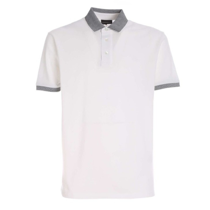 Emporio Armani Polo a manica corta da uomo con logo Aquila
